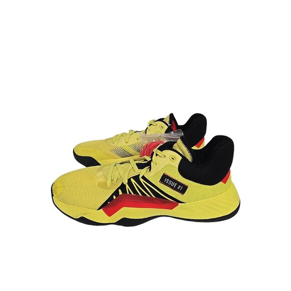 Adidas Men's D.O.N. Issue #1 Engine 45 Basketball Shoe Yellow Red Size 15M - Picture 4 of 7